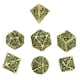 thumbnail image 4 of Juego De Dados, Juego De Dados De Metal Poliédrico Hueco Juego De Números Transparentes De Poliedro 7 Piezas Para Juegos De Rol ANGGREK Verde, 4 of 8