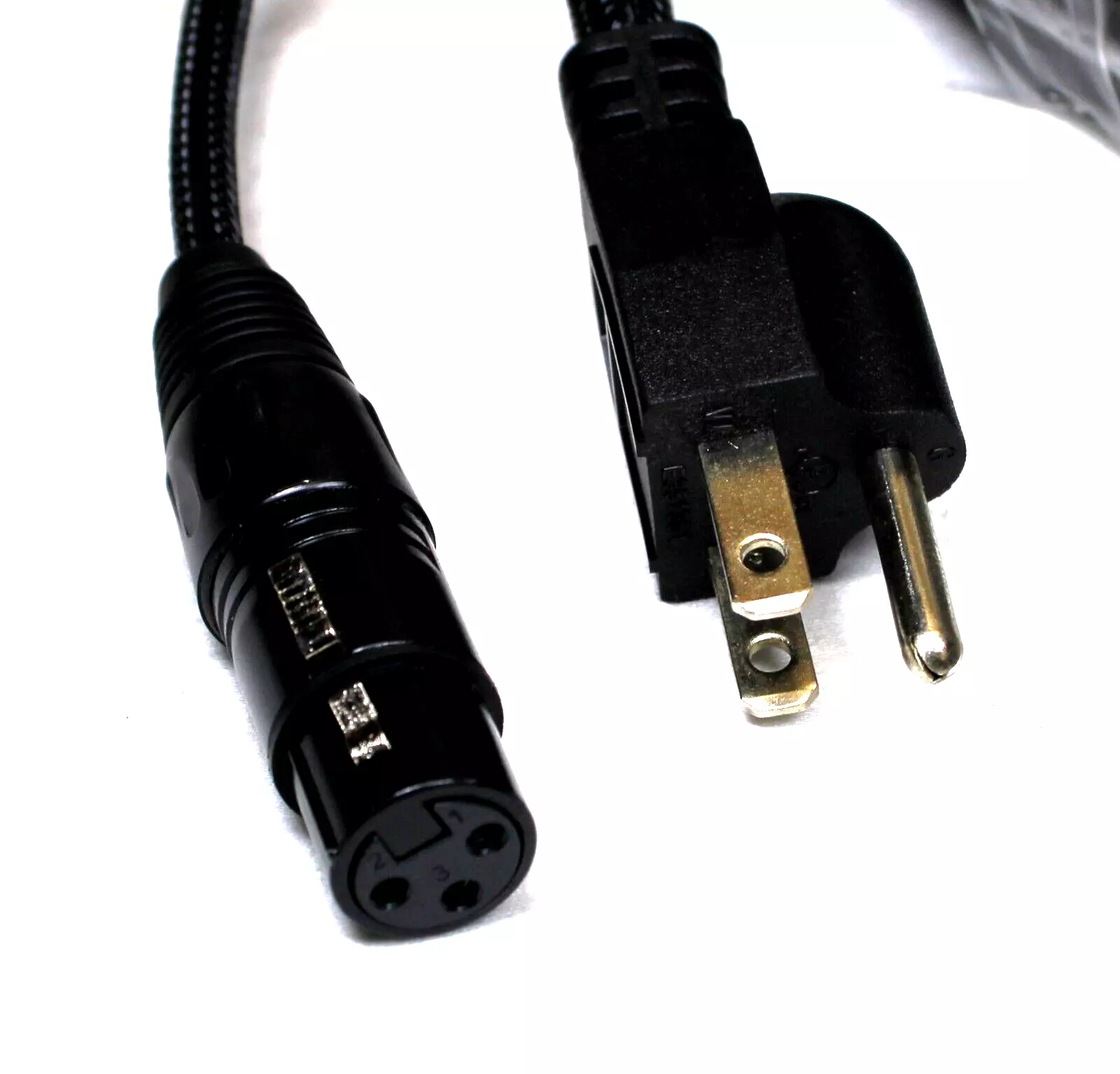 LASE 100 Ft (30.48M) Siamese PowerCon AC & XLR Audio Cable for Power Speakers