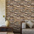 thumbnail image 1 of 18"x120" Papel pintado de ladrillo de piedra autoadhesivo Peel And Stick Backsplash Panel de pared extraíble decoración del hogar,11 Feliz Sencillez, 1 of 4