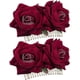thumbnail image 2 of Paquete de 2 pinzas para el cabello con flor de rosa, accesorios para el cabello con flor de rosa para mujer, pinzas para el cabello para boda, bailarina flamenca (rojo oscuro), 2 of 5
