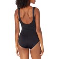 thumbnail image 2 of Coco Reef Contours Solitare V-Neck Underwire Tummy-Control One-Piece Swimsuit Women – Black, 36 C, 2 of 3