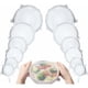 thumbnail image 1 of Juego de 6 tapas de silicona de grado alimenticio para cuencos redondos, tapas de plástico selladas para refrigerador y microondas, 1 of 5