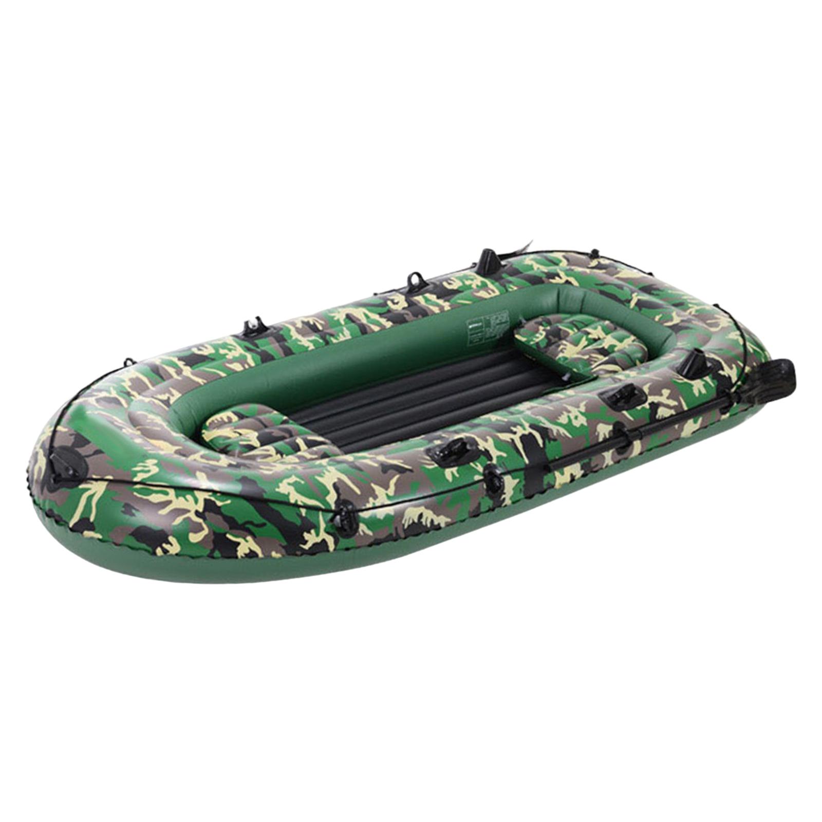 Inflatable Boat for Adults, 4 Person Inflatable Touring Kayak, Portable Fishing Kayak Raft with Paddles Hand Pump and Repair Patch - image 2 of 10