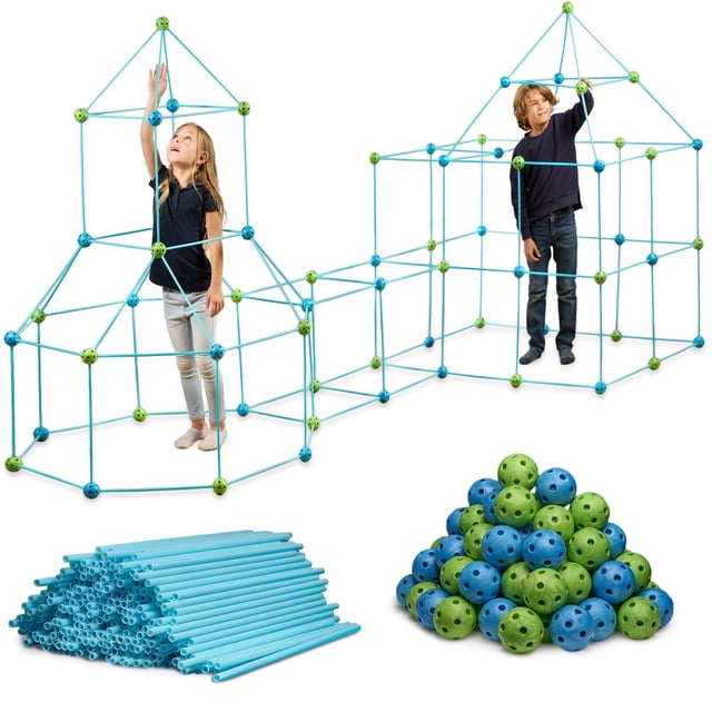Kit de construcción de fuertes ¡Increíble! 132 piezas para niños