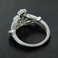 thumbnail image 2 of 1.10Ct Round Cut Simulated Diamond Women's Engagement Ring 14K White Gold Plated 925 Silver, 2 of 5