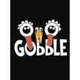 thumbnail image 2 of Women'S Casual Crew Neck T-Shirt, Polyester Knit Fabric with Medium Stretch, Animal Pattern, Short Sleeve Tee with Creative Fun Turkey Graphic Print for All Seasons, 2 of 7