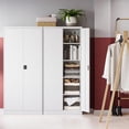 thumbnail image 5 of MIIIKO 71" Metal Storage Locker Metal Garage Locker Cabinets with Locking Door and 4 Adjustable Shelves, Steel Classic Storage Cabinet for Home, School, Office, Garage, 5 of 6