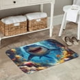 thumbnail image 7 of Sikiie Colorful Underwater Shark Print Flannel Anti-slip Floor Mat 16x24in, Thickened Dustproof Entrance Door Mat Floor Mat for Kitchen, Bathroom, Laundry Room, 7 of 7