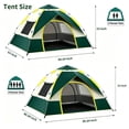 thumbnail image 2 of Mibote 2-Person Camping Tent, Auto Setup Pop Up Tent, Waterproof, Huge Door & Windows for Camping, Hiking, Travel, 2 of 8