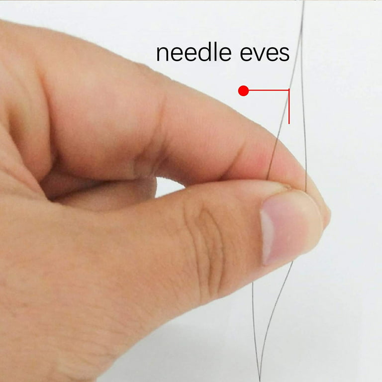 Thsue 6 Pieces Big Eye Beading Needles With Needle Bottle Beaded Needle Big  Eyeball Needle Foldable Bead Needle