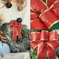 thumbnail image 6 of Red Bow/10Pcs Christmas Bows Large Christmas Tree Decoration Bows Glitter Gold Decorative Bows For Christmas Home Party Present Decoration 18*22Cm, 6 of 9