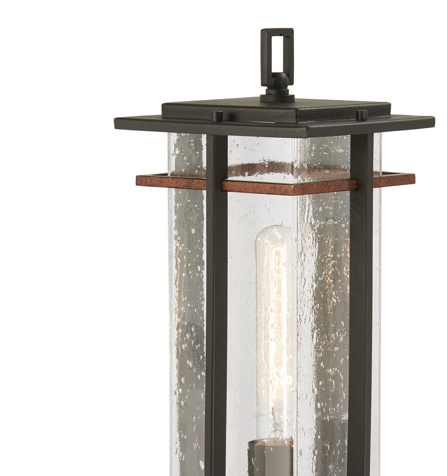 Minka Lavery San Marcos 20 1/2" High Black and Copper Outdoor Post Light
