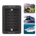 thumbnail image 4 of Marine Fuse Box, 12 Way Fuse Block PC Dust Cover  For Car Boat RV Truck, 4 of 8
