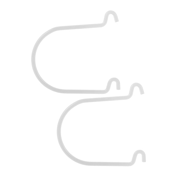 LOLIPPYY 2Pcs Metal Utility Pegboard Hooks White for Shop and Home Organization