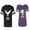 Men Black / Women Purple, variant on King Queen Eagle Sunny Matching Couple Cotton Jerseys (Men Black / Women Black) (Men S / Women S)