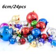 thumbnail image 2 of 24 bolas de Navidad de 6 cm, adornos para árbol de Navidad, bolas colgantes de Navidad, colgantes para árbol, decoración para fiesta en el hogar, regalo de Año Nuevo 2025, Noel Nav, 2 of 5