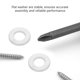 thumbnail image 3 of unbranded 50Ud Arandelas De Acero Inoxidable Para Tornillos Y Reparaciones De Máquina, 3 of 6