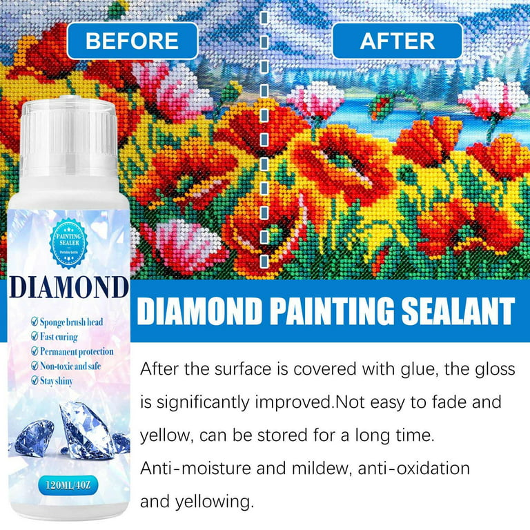 SEWACC 2pcs 1 Glue Compact Diamond Art Glue Diamond Art Maintenance Tools  Liquid Art Glue Diamond Art Glue Sealer Diamond Art Glue Replacement 5d