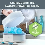Chicco 3-in-1 Electric Steam Sterilizer for Baby Bottles, Pacifiers, Toys and More - White, New