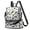 Monster Cartoon Truck White Pattern-1, variant on Monster Cartoon Truck Blue Pattern Fashion Backpack, Work Travel Rucksack with Side Bottle Pockets & Convertible Strap, Large Capacity Gifts for Birthday Christmas Thanksgiving