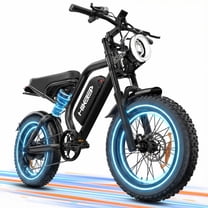 HiKeep 1500W Peak Electric Bike for Adults, 20"x4.0" Fat Tire E-Bike, 48V 15.6Ah Battery, 32MPH, Shimano 7-Speed, E-Mountain Bicycle UL2849