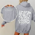 thumbnail image 5 of Women's Sweatshirts Hoodies Long Sleeve Pullover Hoodies for Women Oversized Hoodies for Women Grey Womens Sweatshirt Women Fall Jacket Casual Clothes, 5 of 7