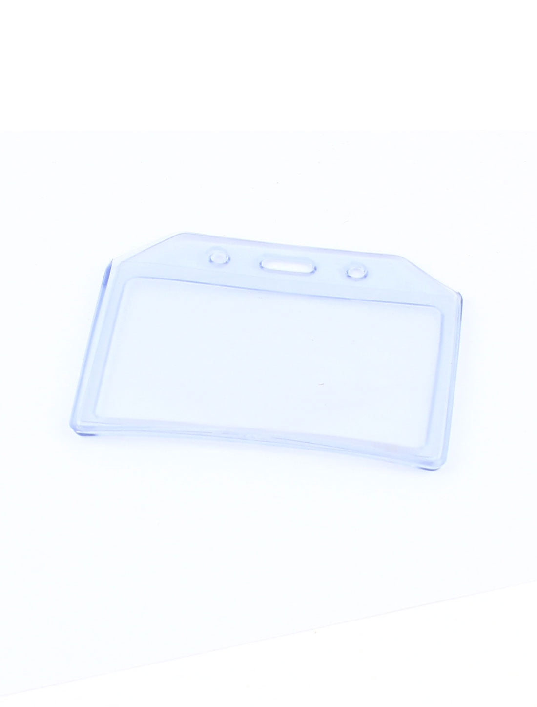 Clear Plastic Waterproof Horizontal ID Card Business Name Badge Holder