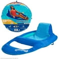 thumbnail image 2 of SwimWays Spring Float Recliner Swim Lounger for Pool or Lake with Hyper-Flate Valve - Blue, 2 of 5
