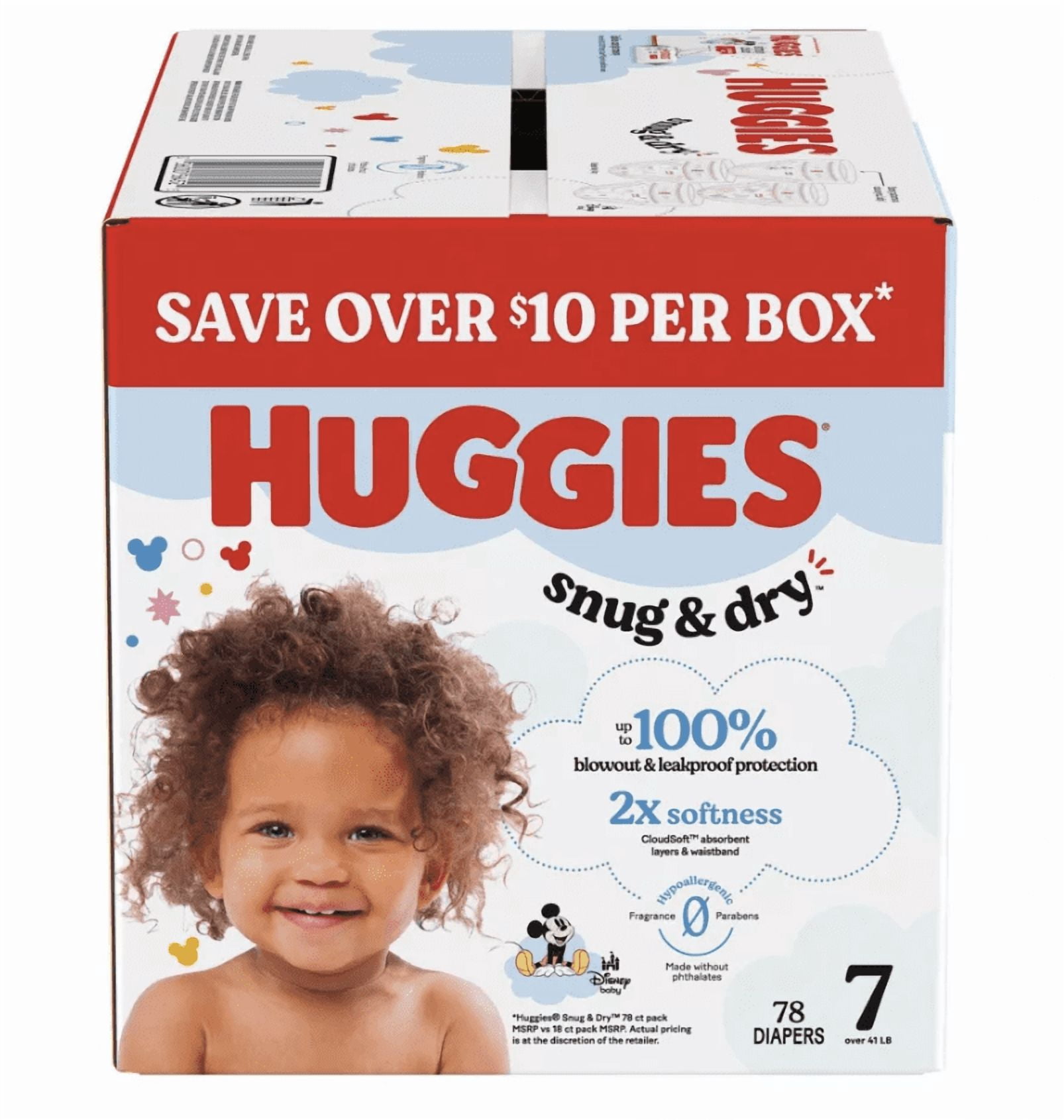 Huggies Snug & Dry Diapers - Size 7 - 78ct