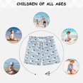 thumbnail image 6 of FORMRS Boys Swim Trunks Quick Dry Mesh Lining Beach Boardshorts, Sizes XS-XL, Blue Sheep Pattern, 6 of 7