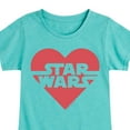 thumbnail image 3 of Star Wars - Valentine Heart Logo - Toddler And Youth Girls Fitted Short Sleeve Graphic T-Shirt, 3 of 5