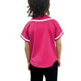 thumbnail image 3 of Lappel Kids Baseball Button Down Jersey League Sports Team Uniforms Size 12 Month to 10 Years Short Sleeve Athletic Sports Tee Shirts Made in USA, 3 of 4