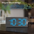 thumbnail image 2 of Reloj Despertador Digital de Madera USCCE con Doble Alarma y Puerto USB, 2 of 8