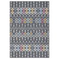 thumbnail image 4 of CAROMIO Area Rug Moroccan Rugs Non-Slip Rubber Backing Stain-Resistant Boho Abstract Carpet for Bedroom Dining Nursery Room Home Office, 9' x 12' Gray, 4 of 4
