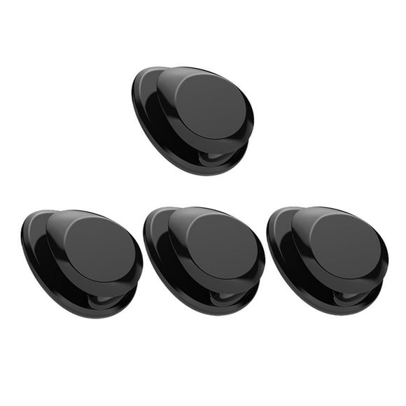 RUNROTOO 4Pcs Black Multifunctional Car Hooks for Auto Back Seat Hanger and Practical Storage Holders