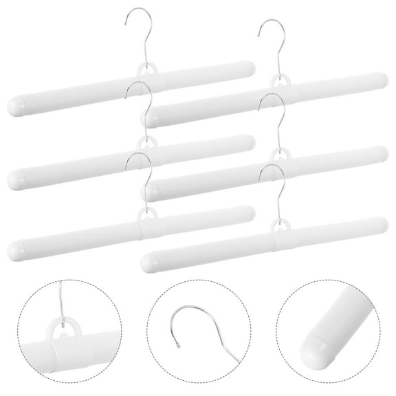TABLZONE White Foam Padded Hangers Nonslip Design for Home Clothing Storage