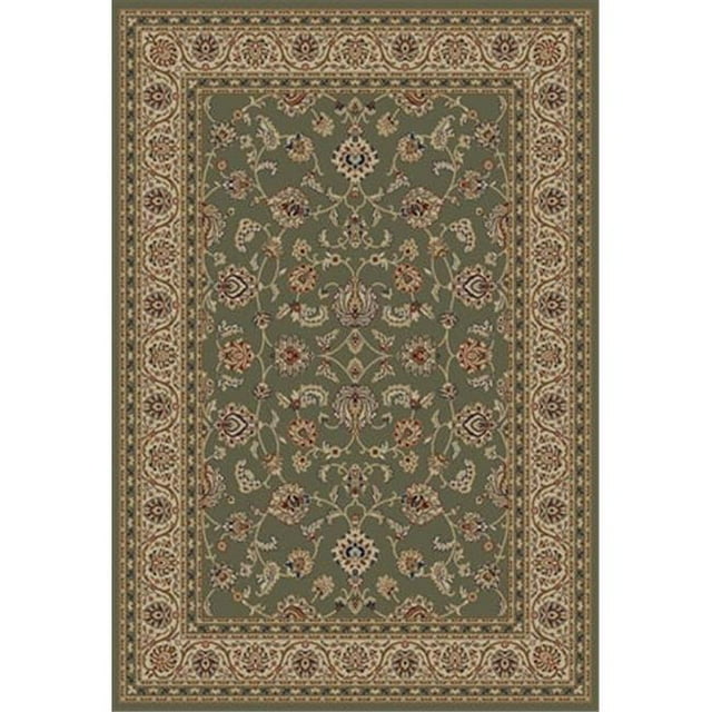 Infinity Home 549356 Barclay Sarouk Tapis Rectangulaire Vert 6 Pi 7 Po x 9 Pi 6 Po