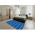 thumbnail image 4 of Ahgly Company Indoor Round Patterned Cobalt Blue Area Rugs, 5' Round, 4 of 6