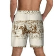 thumbnail image 4 of Balery Western Desert Cowboys1 Mens Swim Trunks Swim Shorts for Men Quick Dry Inseam Beach Shorts with Compression Liner Pocket-Medium, 4 of 9