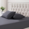 thumbnail image 1 of Set de fundas de almohada Sweet Home Collection Frannel King Grey x2, 1 of 5