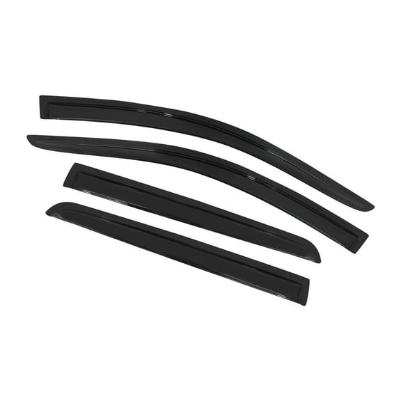 Ikon Motorsports Window Visors Compatible with 2009-2020 Dodge Journey Acrylic Side Vent Windshield Deflectors Outside Mount Rain Sun Guard 4PCS Set