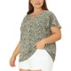 thumbnail image 1 of BluDe GaEstampado Floral ManAcampanaOjo De CerraduTalGrande PaMujer Verde gris 4XL, 1 of 5
