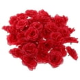 thumbnail image 1 of 50 rosas artificiales de seda para decoración de bodas y fiestas., 1 of 5