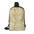 thumbnail image 2 of Rocae Cute Sunflower for Lightweight Chest Bag Dual Pocket, Waterproof Crossbody Sling Bag for Men and Women, 2 of 8