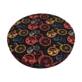 thumbnail image 1 of Sikiie Compass And Mountains In Bicycle Wheels1 for Round Bar Chair Cushion Cover, Dustproof and Non-slip Stool Protector for Kitchen Bar Restaurant Chairs-14 inch, 1 of 7