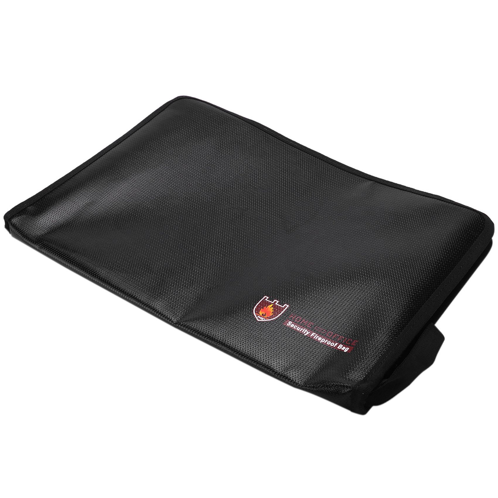 2X Fireproof Files Folder Accordion Document Bags 14.3X9.8 Inch A4 Size 12 Pockets