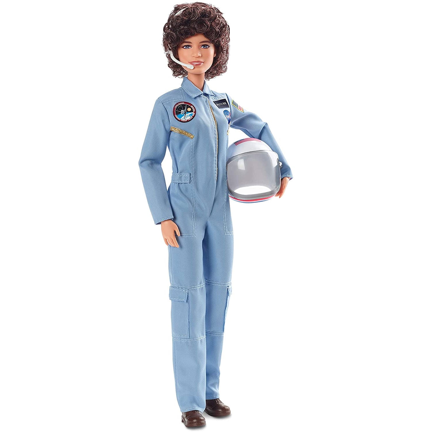 Career 60th Doll Astronaut Space Monitor Blue Helmet Blonde Fashion High Quality 