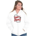 thumbnail image 4 of Wisconsin WI Cheese Lover Funny Cool Unisex Fleece Graphic Zip Up Hoodie Brisco Brands 5X, 4 of 5