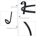 thumbnail image 3 of ELAYARD Black Metal Flowerpot Holder for Outdoor Garden Plants, Plant Stand, 1 Piece, 3 of 8
