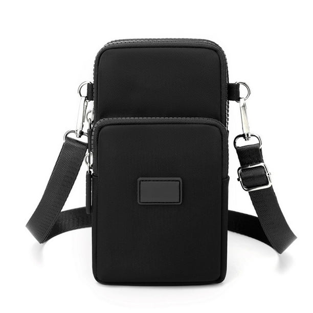 Mochila bandolera con correa y orificio para auriculares, mochila con correa para senderismo, bolso bandolera multiusos.